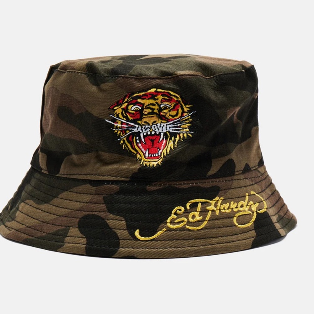 ED HARDY Tiger Camo Bucket Hat